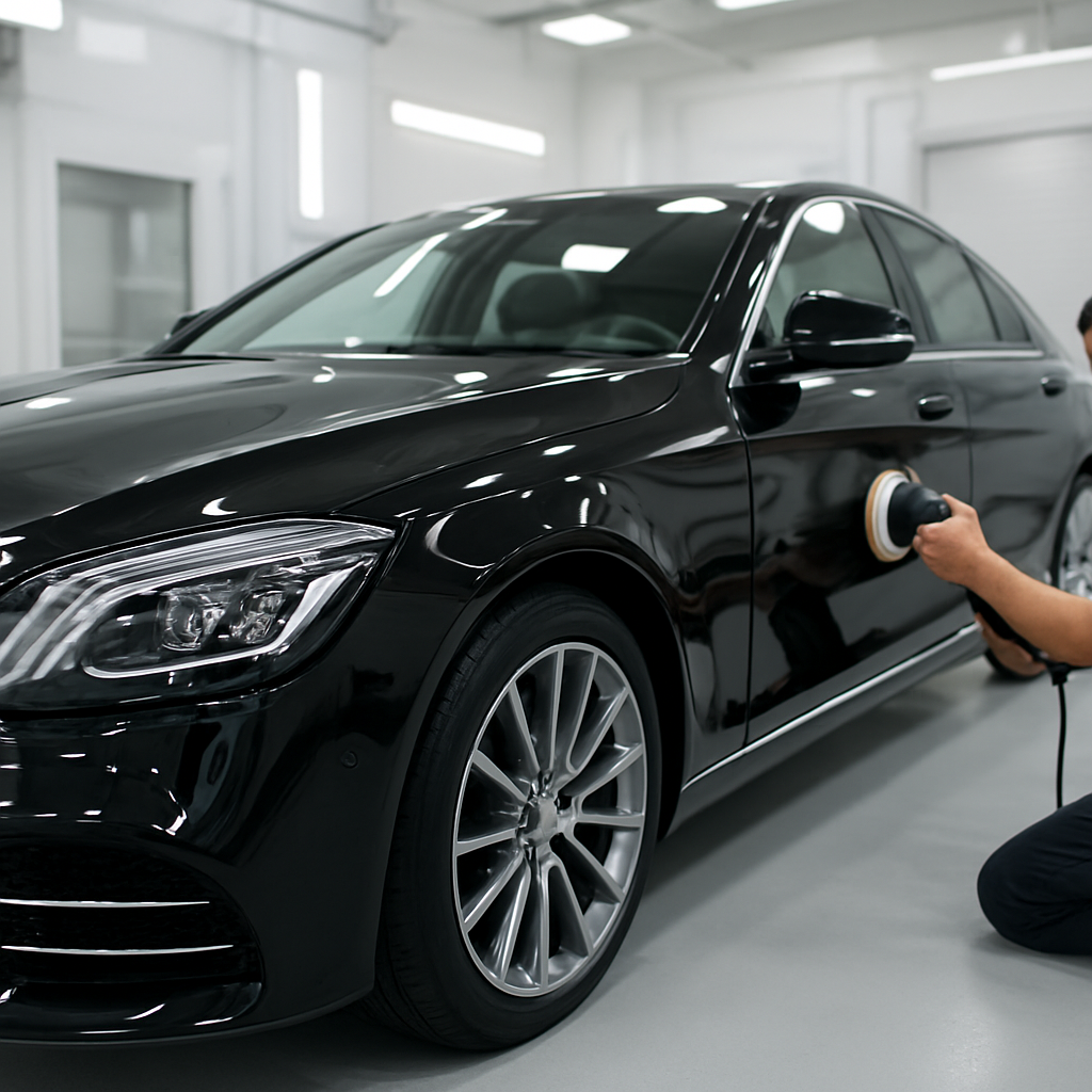 Автомобиль в кузовной мастерской MMC Auto Center